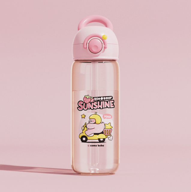 Children's Whale Cartoon Diving Fountain Water Bottle - Tritan Leakproof Sippy Cup (Various Sizes & Colors) - TechShed
