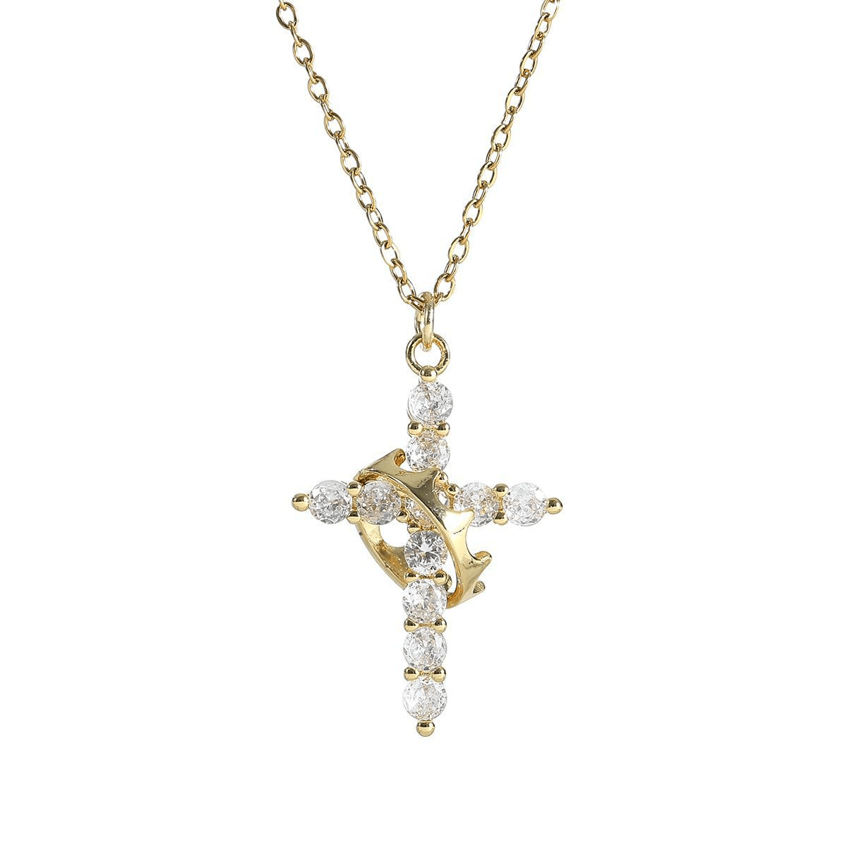 Crown Cross Necklace - TechShed