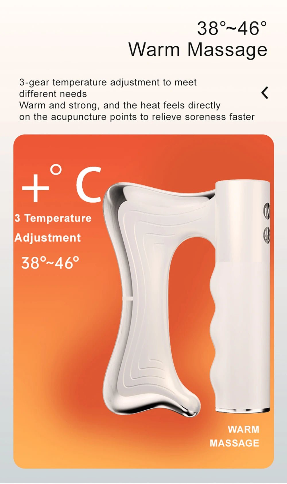 Electric Deep Tissue Massage Blade – Heated Fascia Relaxation Tool - TechShed