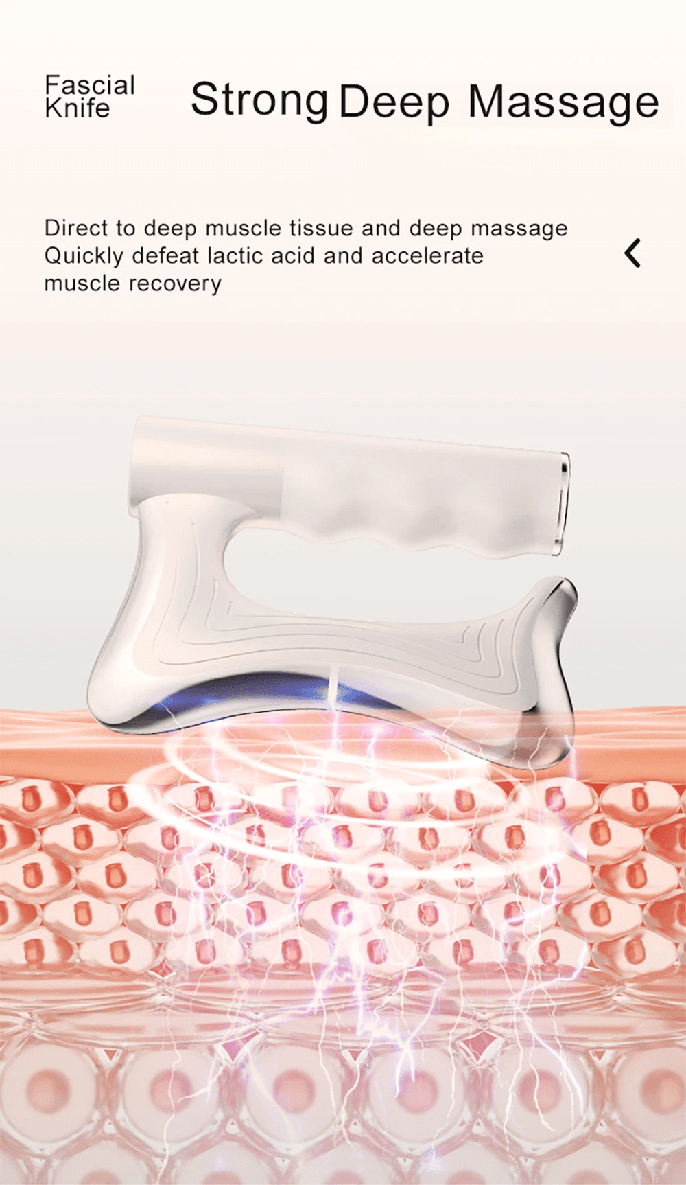 Electric Deep Tissue Massage Blade – Heated Fascia Relaxation Tool - TechShed
