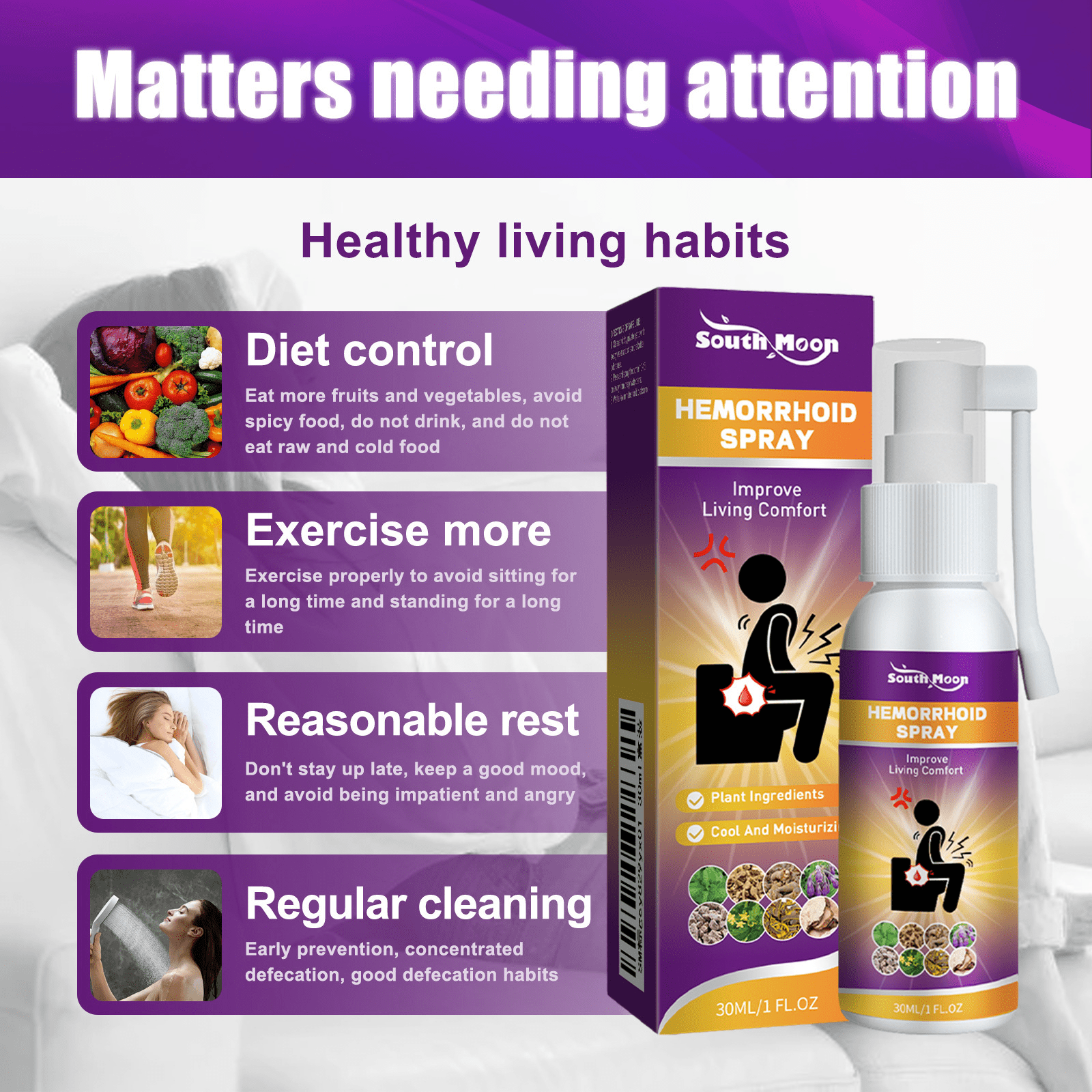 Herbal Hemorrhoid Relief Spray - TechShed