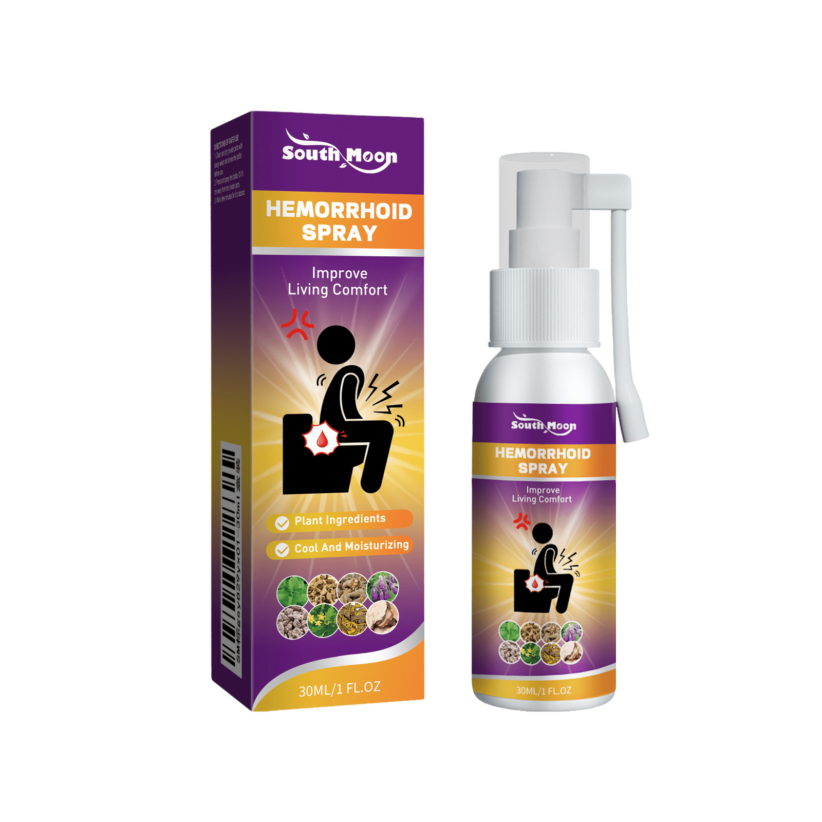 Herbal Hemorrhoid Relief Spray - TechShed
