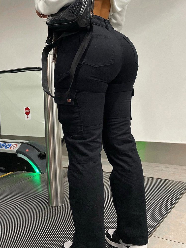 High Waist Cargo Pants Stylish - TechShed