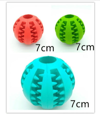 Interactive Rubber Slow Feeder Dog Ball - TechShed