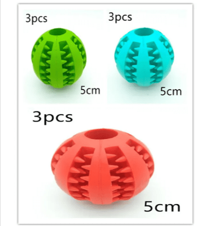 Interactive Rubber Slow Feeder Dog Ball - TechShed