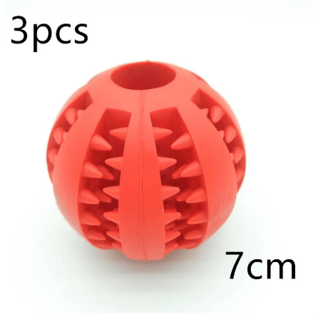 Interactive Rubber Slow Feeder Dog Ball - TechShed
