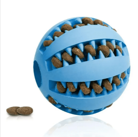 Interactive Rubber Slow Feeder Dog Ball - TechShed
