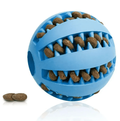 Interactive Rubber Slow Feeder Dog Ball - TechShed