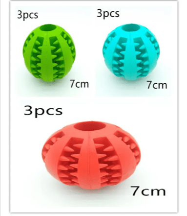 Interactive Rubber Slow Feeder Dog Ball - TechShed