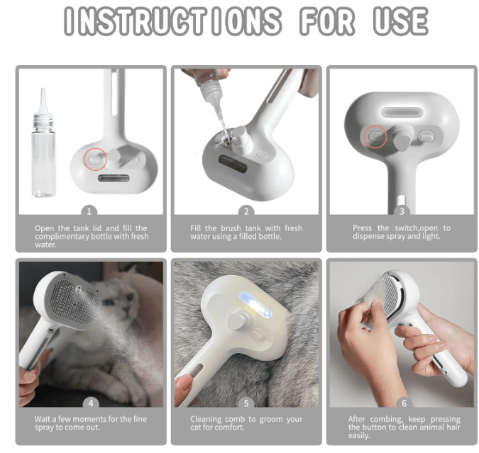 Pet Hair Spray Brush - TechShed