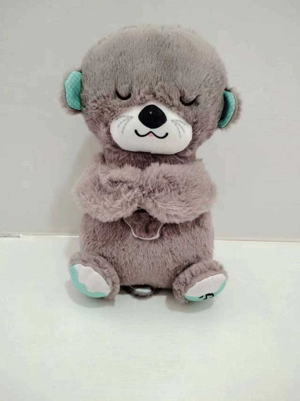 Sound Machine Soothe 'n Snuggle Otter Portable Plush Baby Toy with Sensory Details Music Lights & Rhythmic Breathing Motion - TechShed