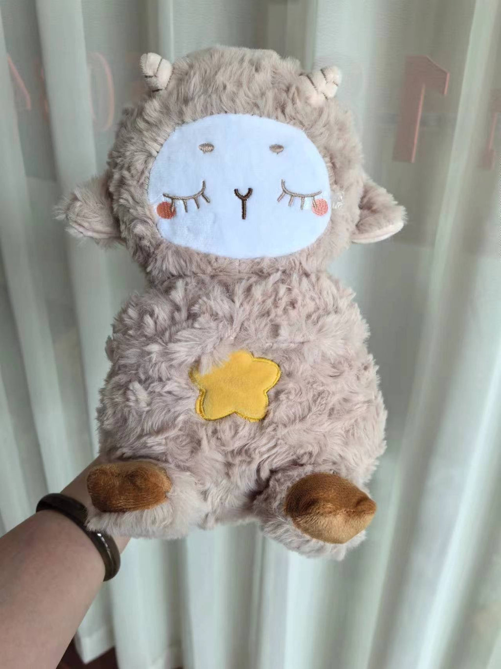 Sound Machine Soothe 'n Snuggle Otter Portable Plush Baby Toy with Sensory Details Music Lights & Rhythmic Breathing Motion - TechShed
