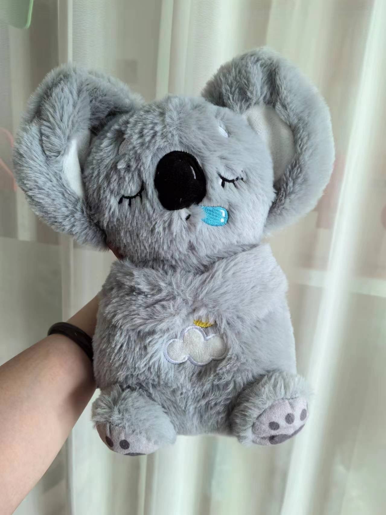 Sound Machine Soothe 'n Snuggle Otter Portable Plush Baby Toy with Sensory Details Music Lights & Rhythmic Breathing Motion - TechShed