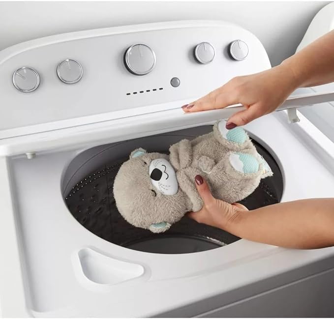 Sound Machine Soothe 'n Snuggle Otter Portable Plush Baby Toy with Sensory Details Music Lights & Rhythmic Breathing Motion - TechShed