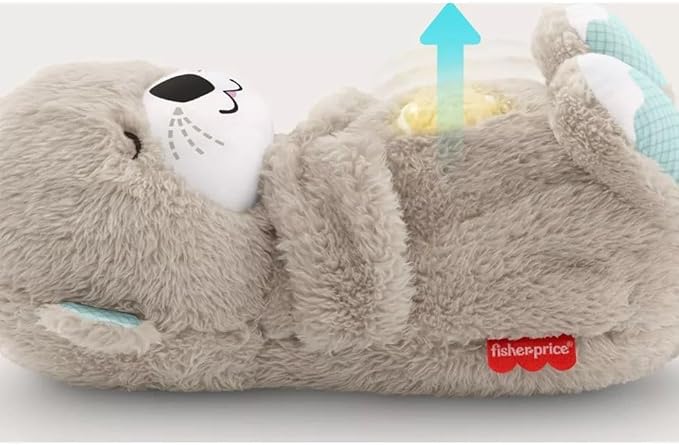 Sound Machine Soothe 'n Snuggle Otter Portable Plush Baby Toy with Sensory Details Music Lights & Rhythmic Breathing Motion - TechShed