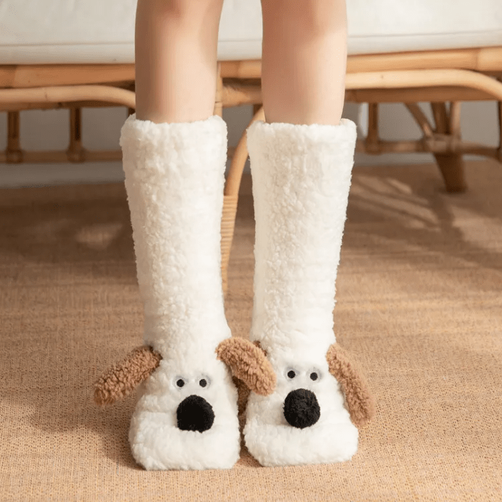 Women’s Plush Dog Socks - TechShed