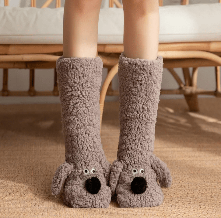 Women’s Plush Dog Socks - TechShed
