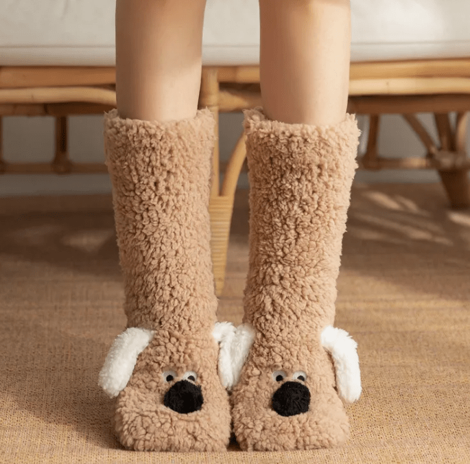 Women’s Plush Dog Socks - TechShed